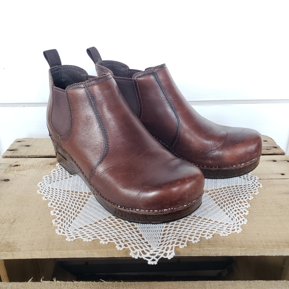 **SOLd*thankyou🌹HTF Dansko Frankie☆Antique Burnished Brown☆EU39 /US 8.5-9 - Picture 4 of 14